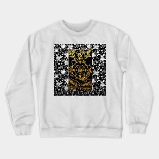 Floral Tarot Print - Wheel of Fortune Crewneck Sweatshirt